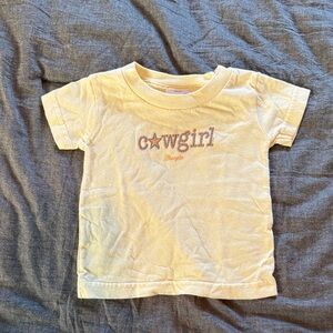 Wrangler Yellow 'Cowgirl' Graphic Short Sleeve Tee
